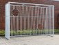 Preview: Bolzplatztor Unbreakable Stahl mit Schusswand
