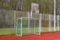 Preview: Kleinfeld-Fußballtor, Bolzplatztor aus Aluminium mit Basketballaufsatz Preview: Kleinfeld-Fußballtor, Bolzplatztor aus Aluminium mit Basketballaufsatz