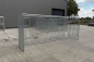 Preview: Bolzplatz-Fußballtor "Unbreakable", Stahl 5 x 2 m, mit Schusswand
