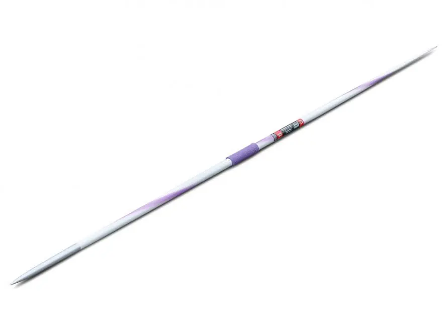 Ein weißer Wettkampf-Speer Champion Carbon