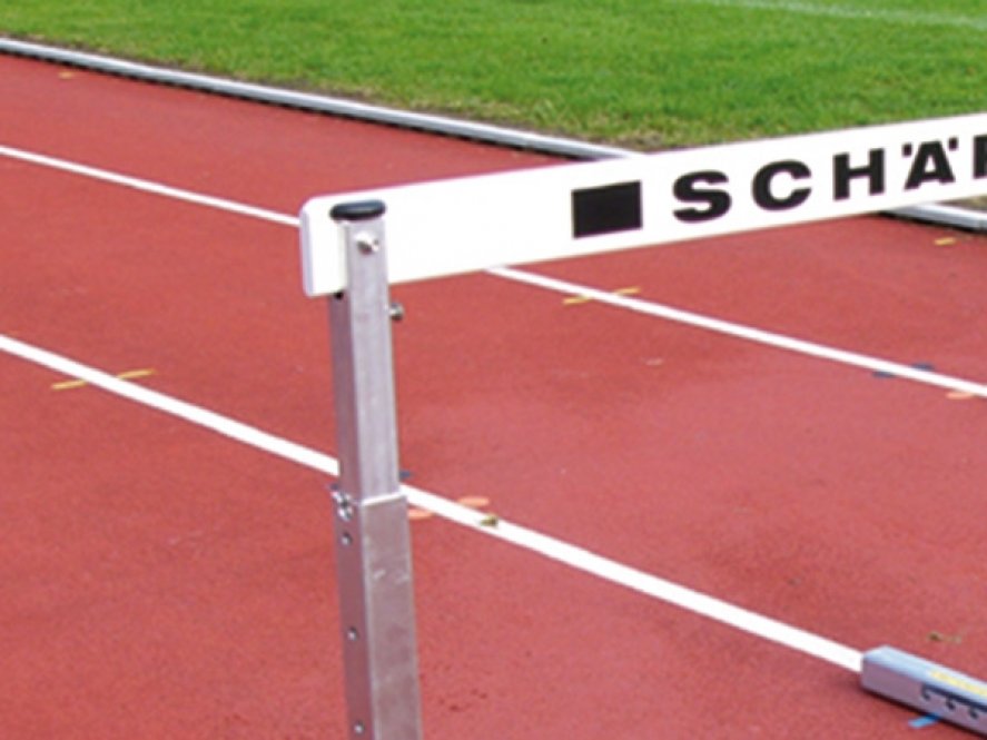 Wettkampfhürden (Alu), Hürdenleiste eingelassen