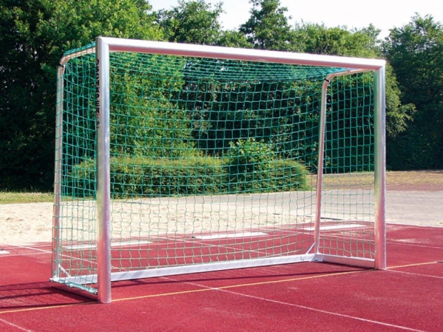 Kleinfeld-Fußballtor, Bolzplatztor aus Aluminium mit optionalem Basketballaufsatz