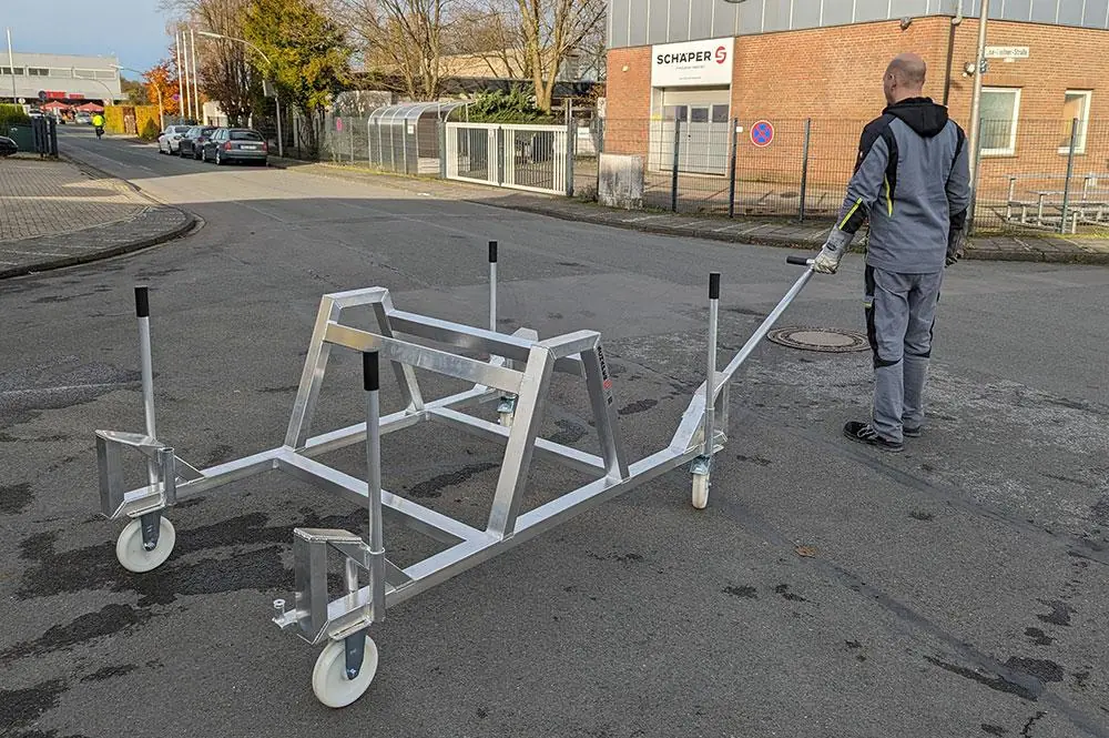 Hürdenwagen für bis zu 20 Hürden, TÜV-geprüft
