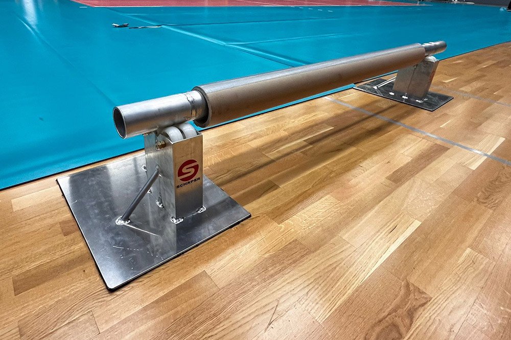 Abrollsystem für Sportboden