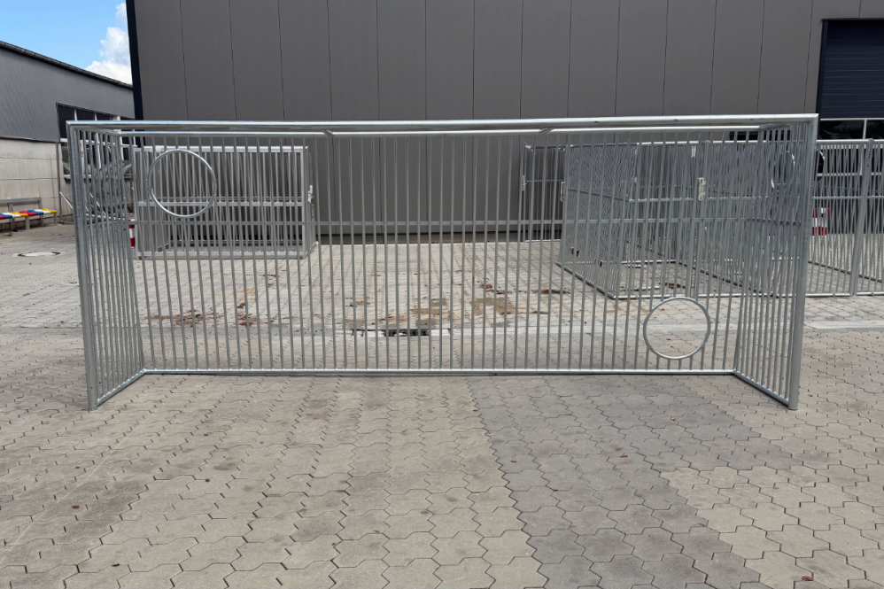 Bolzplatz-Fußballtor "Unbreakable", Stahl 5 x 2 m, mit Schusswand