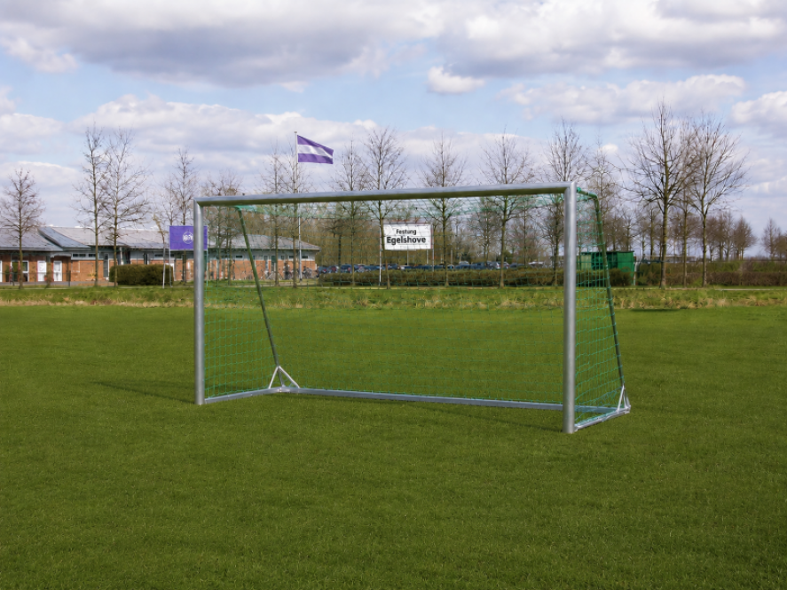 Teilverschweißtes Kleinfeldfussballtor, 8-teilig zerlegbar, Alu