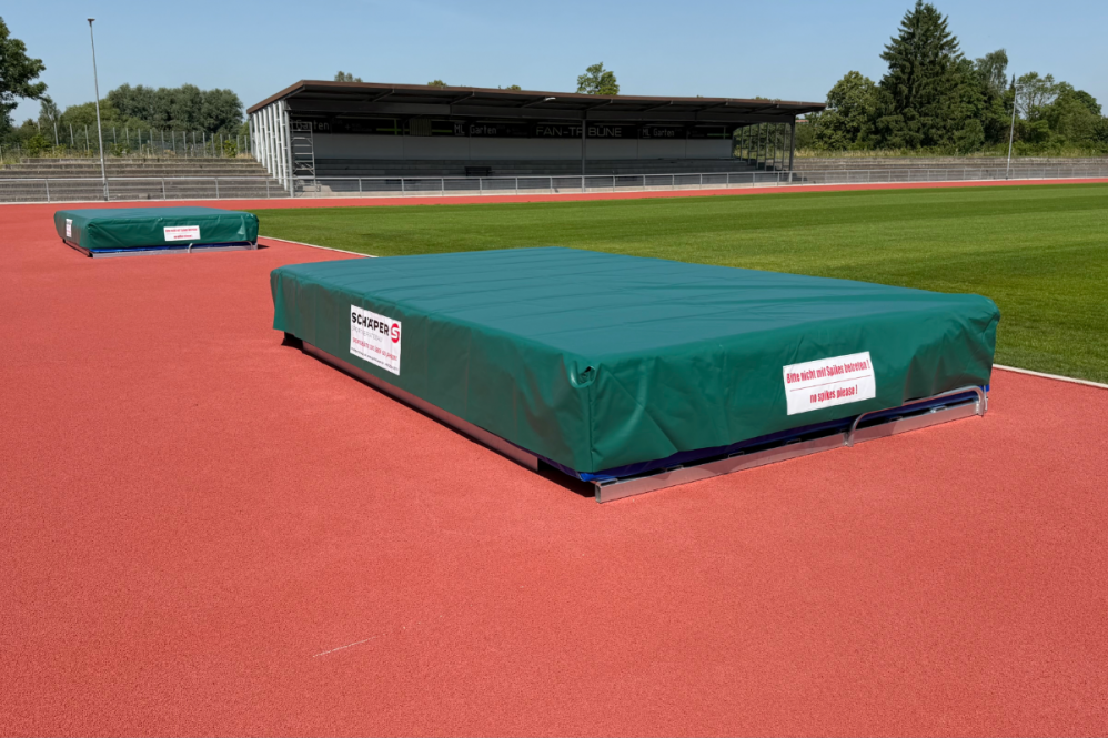 Hochsprungmatte Modell Silber, nach World Athletics