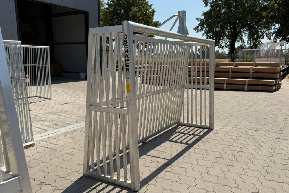 Aluminium Fußball-Bolzplatztor mit Basketballzielbrett B-Ware