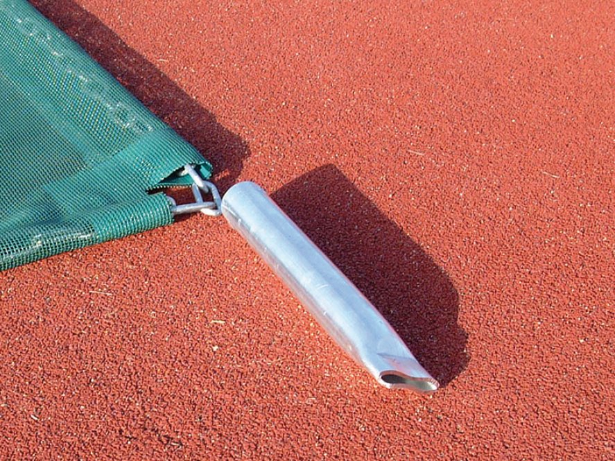 Sprunggrubenabdeckung mit Stahlseil
