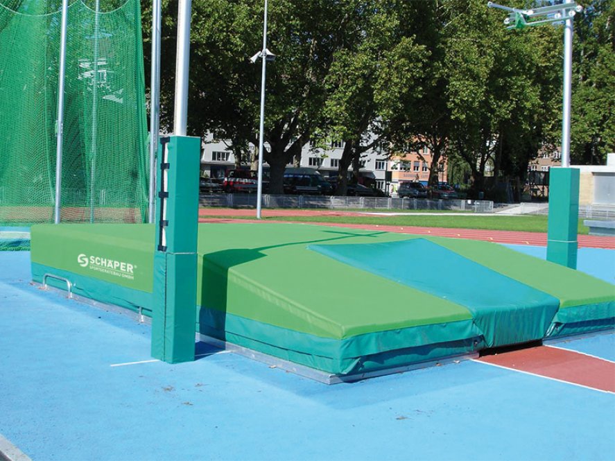 Stabhochsprungmatte Modell Silber, nach World Athletics