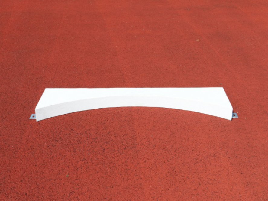 Kugelstoßbalken aus Vollkunststoff, mit IAAF-Zertifikat