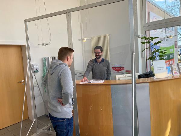 Mobile Kontaktschutzwand