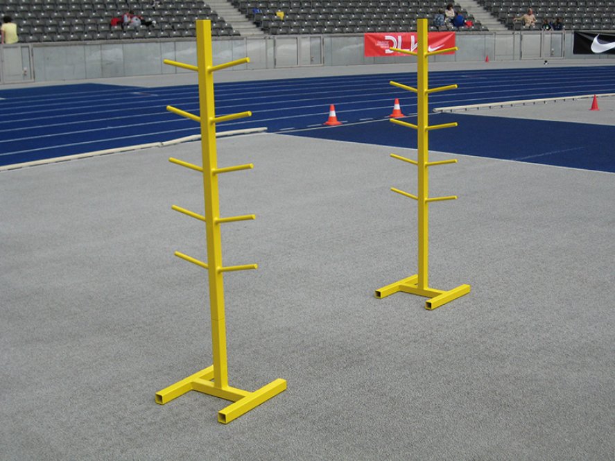 Ablageständer aus Aluminium für Stabhochsprungstäbe
