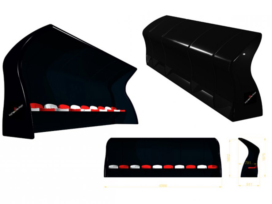 Spielerkabine / Betreuerkabine "fibre classic"