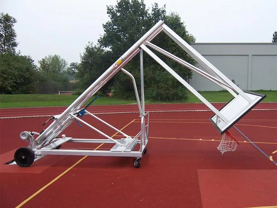 Fahrbarer Hub- und Transportwagen für Basketball 1-Mast und 2-Mast Anlagen