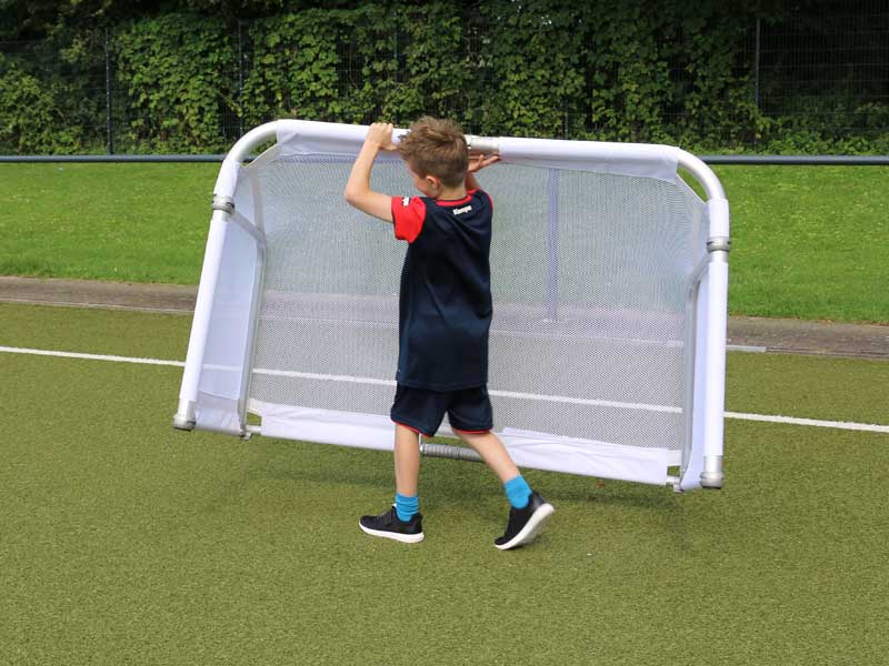 Fußballtor Kinder Fußball Tor Spiel Stahl Netz Garten Klappbar 240x150x90 cm 