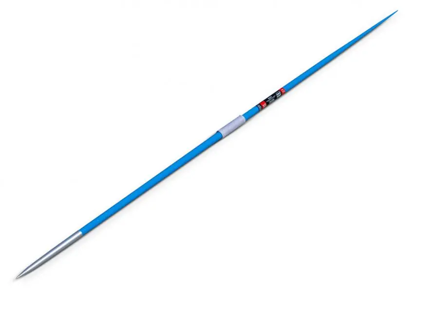 Ein blauer Wettkampf-Speer Master