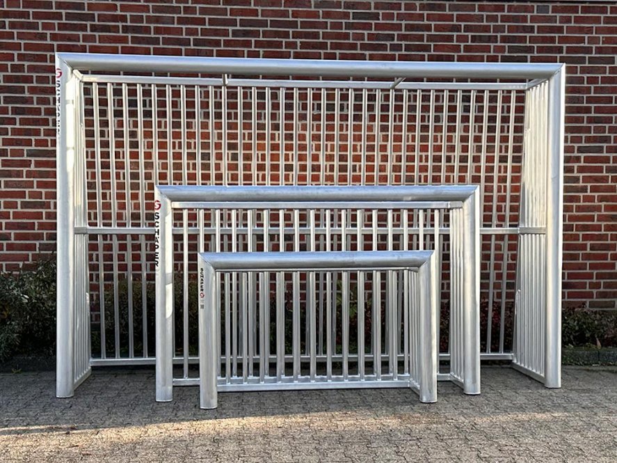 Bolzplatztore, Bolzplatz-Minitore, Aluminium, 1,80 x 1,20 m