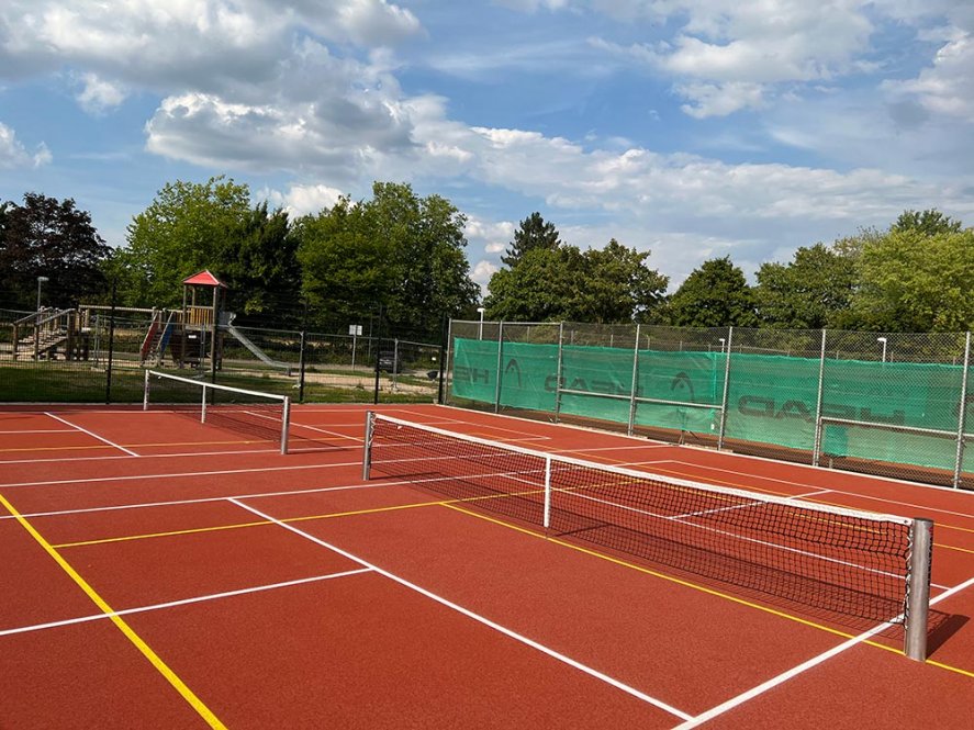 Pickleballpfosten, Anlage