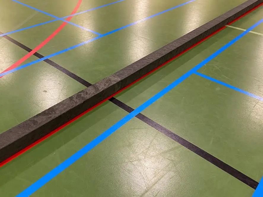 Feld und Hallen-Hockeybande aus recyceltem Kunststoff, Draufsicht