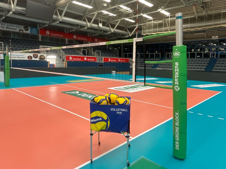 Polsterungen für Volleyballpfosten