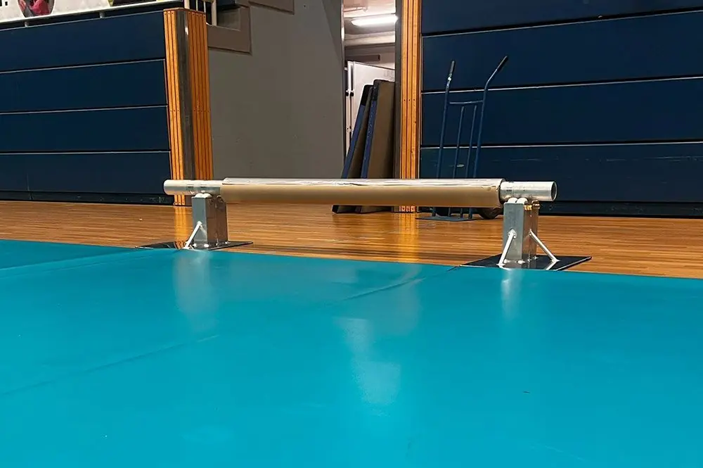 Abrollsystem für Sportboden