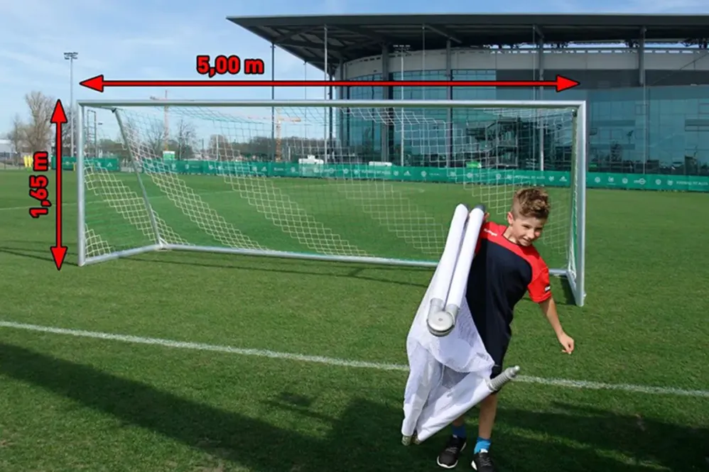 Jugendfußballtore 5 x 1,65 m, vollverschweißt Jugendfußballtore 5 x 1,65 m, vollverschweißt