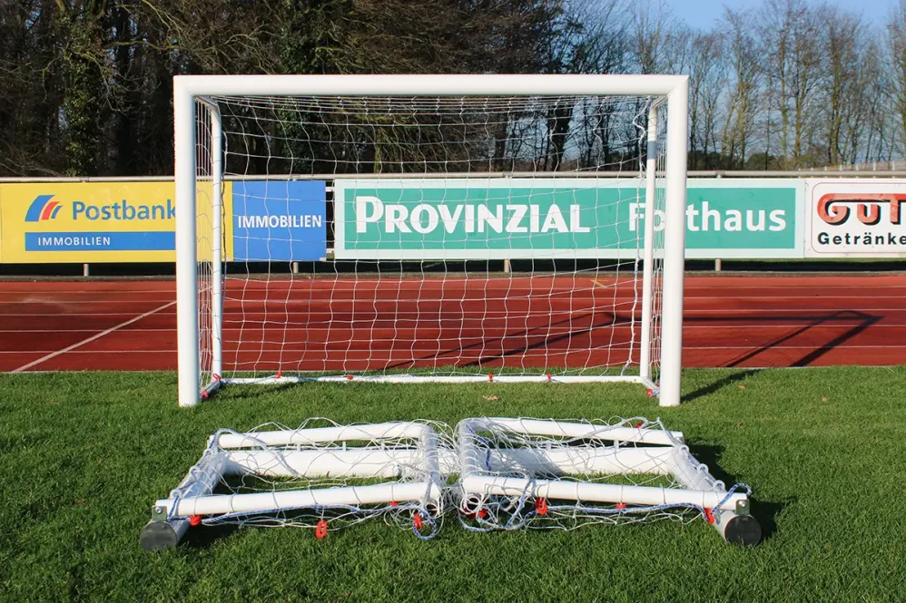 Minifußballtor 180 x 120 cm, zerlegbar - weiß