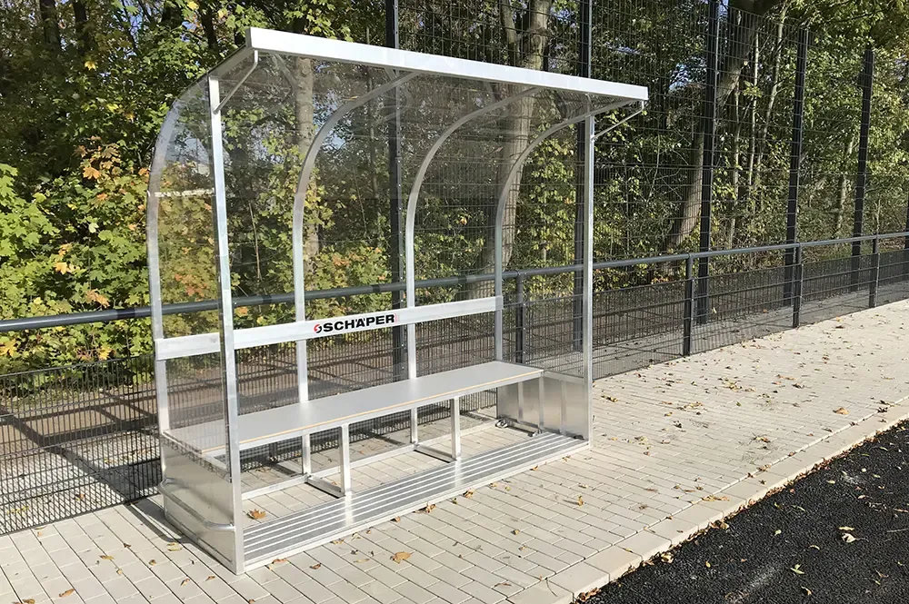 Spieler- und Betreuerkabine, Model Standard Spieler- und Betreuerkabine, Model Standard