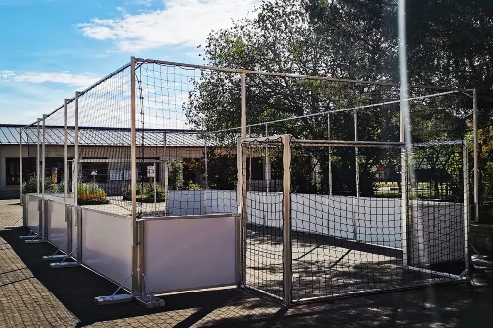 Soccer Court „Standard Line Alu“, Innenansicht