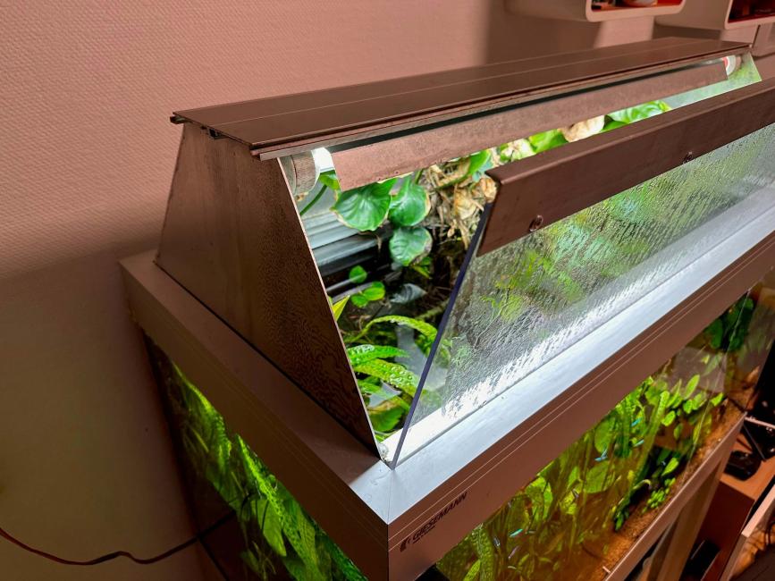 Individuelle Aquariumabdeckung
