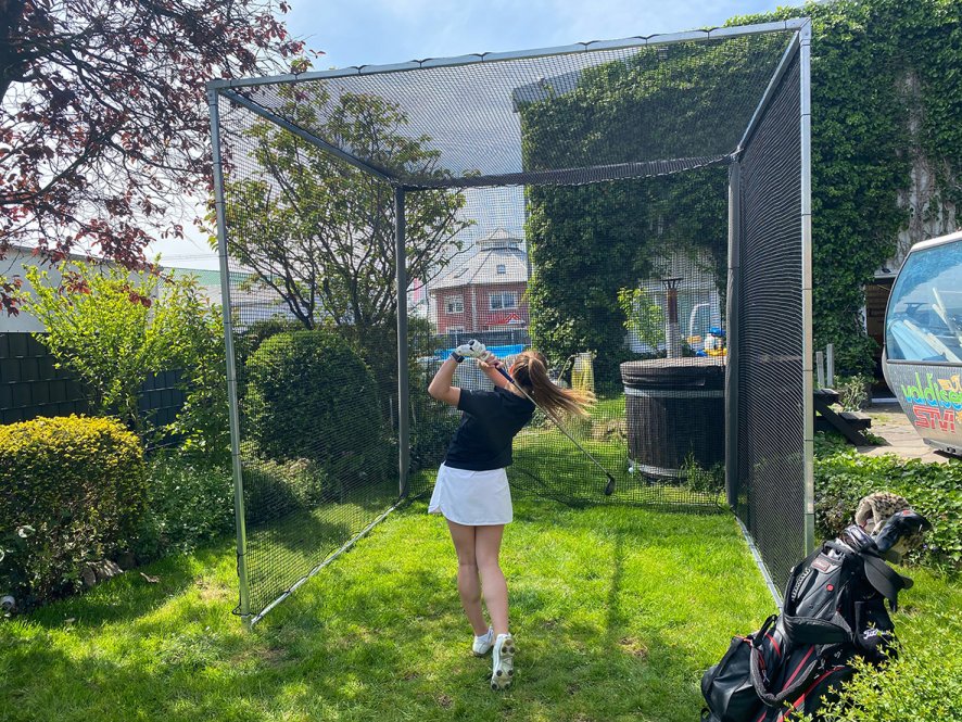 Golfkäfig - großes Golf Trainingsnetz
