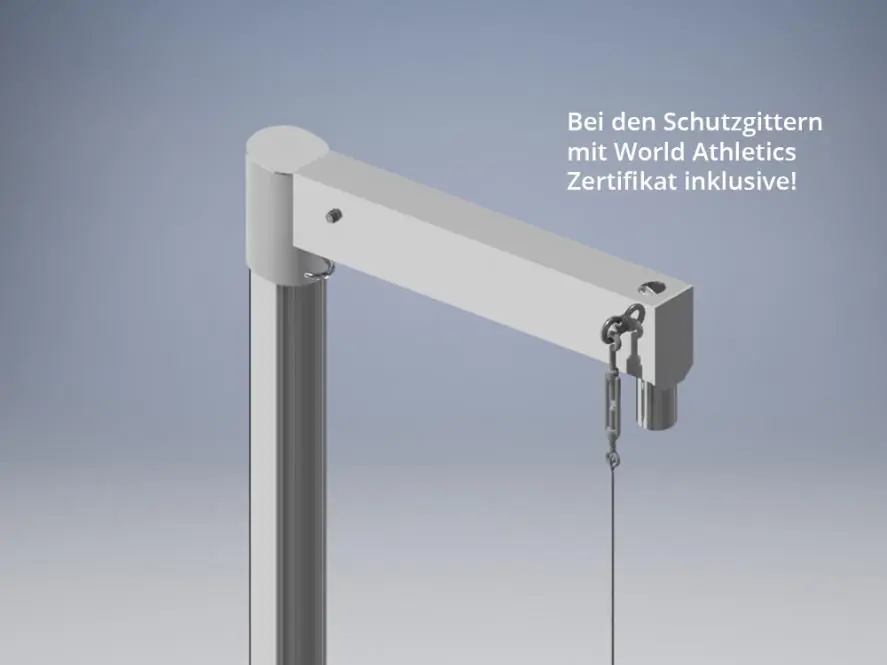 Schutzgitter "Komfort" für Hammer- und Diskuswurf Schutzgitter "Komfort" für Hammer- und Diskuswurf