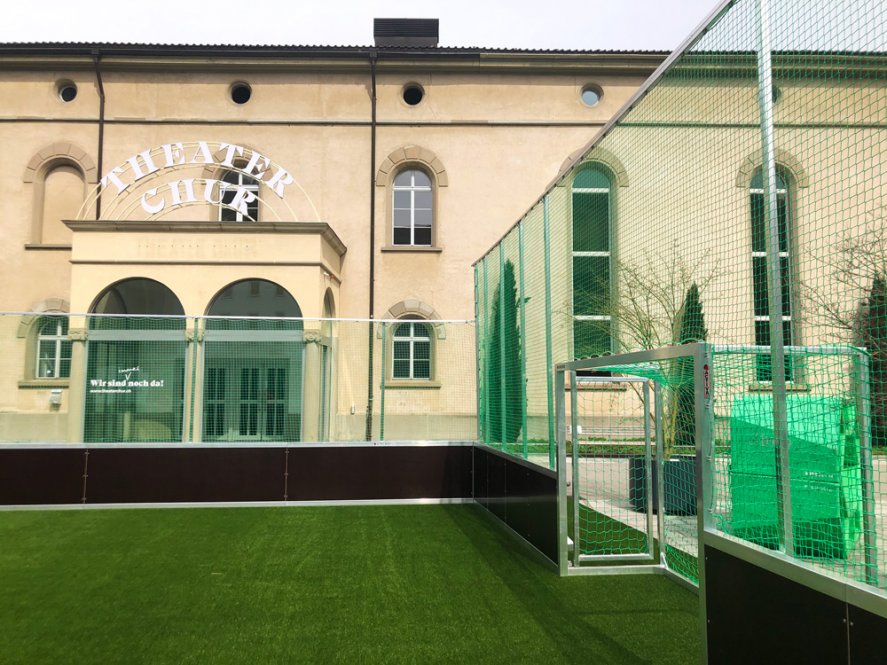 Mobiles Bandensystem für alle Ballsportarten
