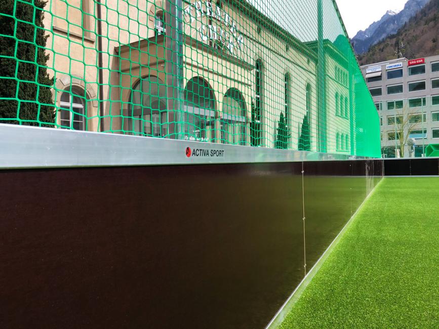 Mobiles Bandensystem für alle Ballsportarten