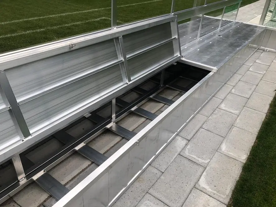 Spielerkabine Standard doppelt, Deatil