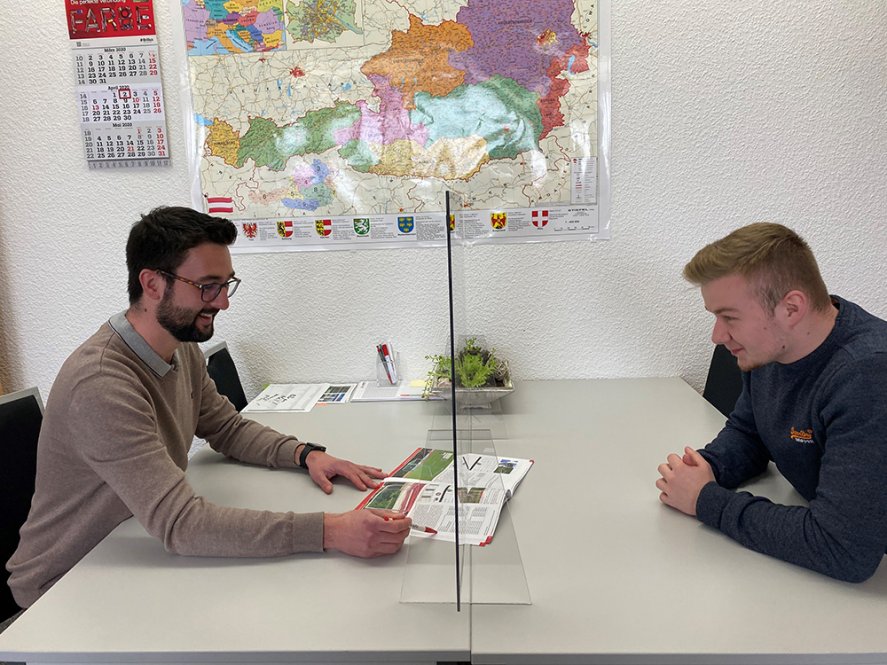 Einfache Kontaktschutzwand