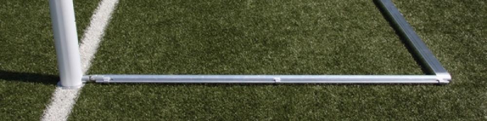 Einfacher Bodenrahmen für Fußballtore, komplett verschweißt