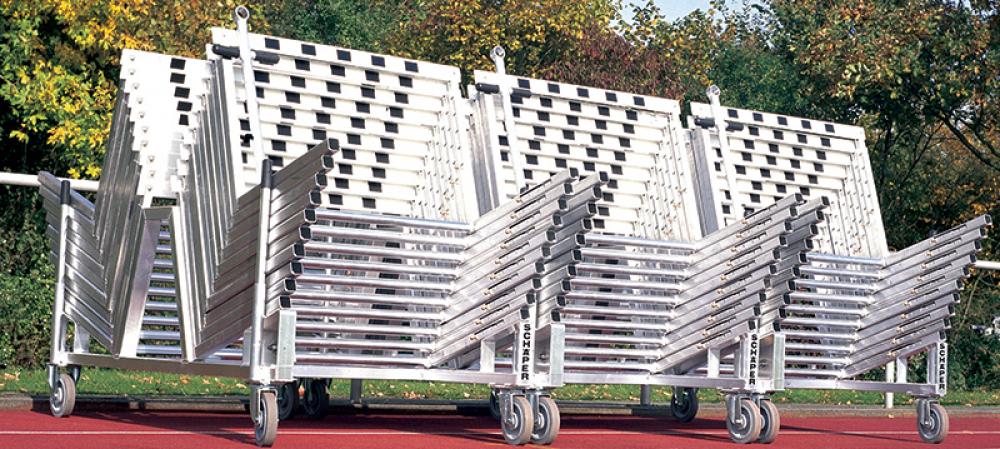 Hürdenwagen für bis zu 20 Hürden, TÜV-geprüft