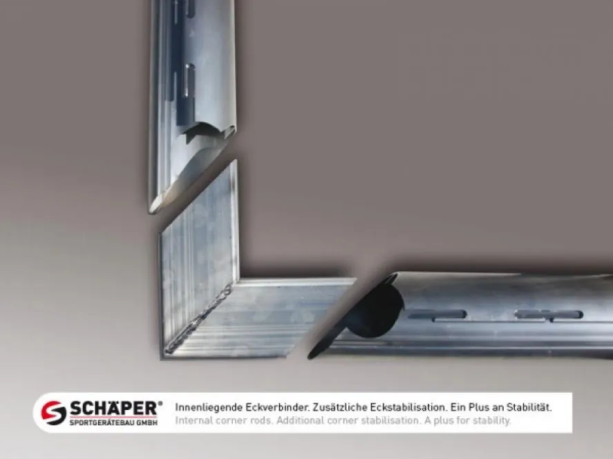 Innenliegende Eckverbinder im Torrahmen