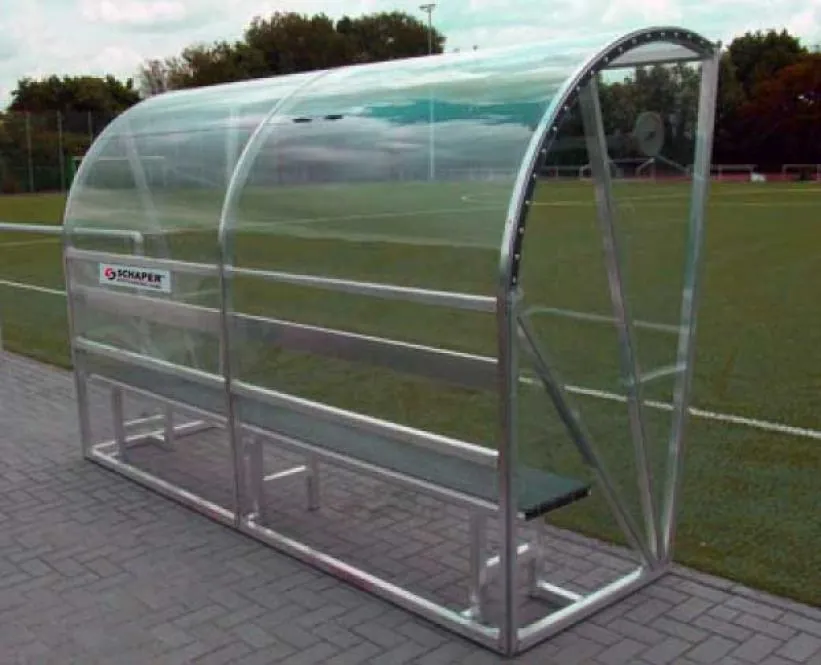 Spielerkabine Benelux / Standard eco, Rückansicht Spielerkabine Benelux / Standard eco, Rückansicht