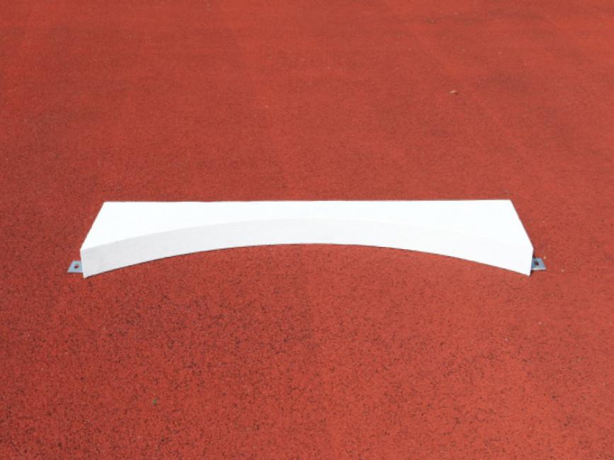 Kugelstoßbalken aus Vollkunststoff, mit IAAF-Zertifikat