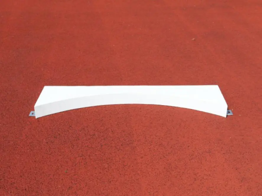 Kugelstoßbalken aus Vollkunststoff, mit IAAF-Zertifikat