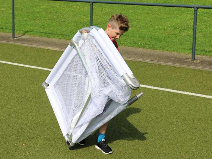 Klappbares Minifußballtor, einfach zu transportieren