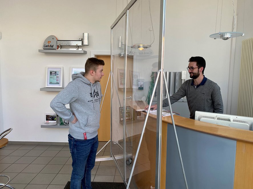 Mobile Kontaktschutzwand