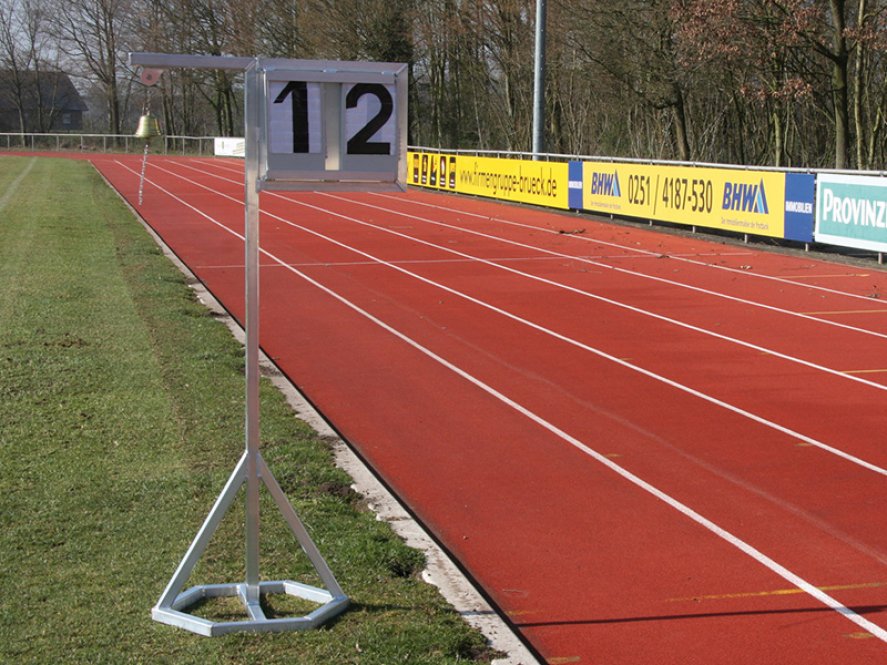 Rundenanzeige mit Standfuß