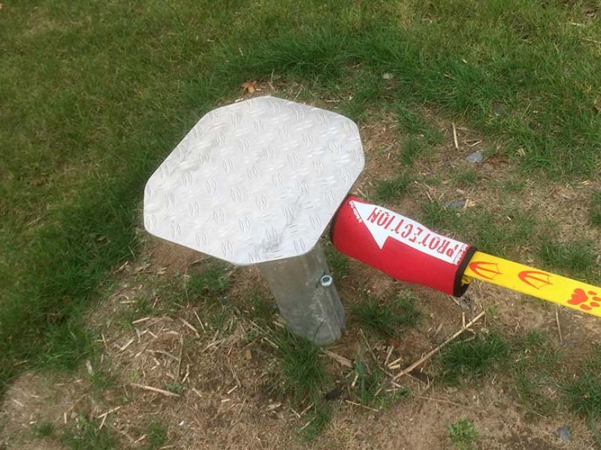 Slackline Pfosten