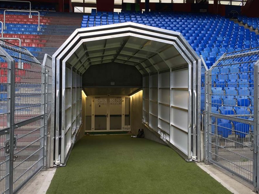 Spielertunnel aus Aluminium