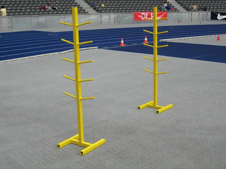 Ablageständer aus Aluminium für Stabhochsprungstäbe