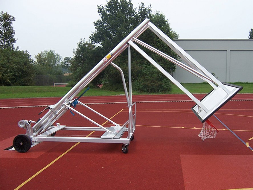 Fahrbarer Hub- und Transportwagen für Basketball 1-Mast und 2-Mast Anlagen